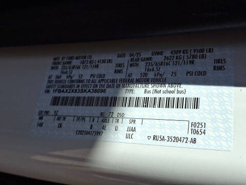 2025 Ford Transit 350 XLT