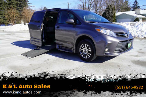 2020 Toyota Sienna for sale at K & L Auto Sales in Saint Paul MN