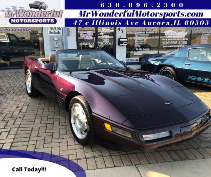 1993 Chevrolet Corvette for sale at Mr Wonderful Motorsports - Muscle Cars in Aurora IL