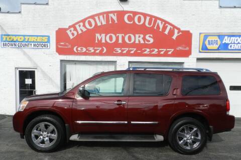 2012 Nissan Armada for sale at Brown County Motors in Russellville OH