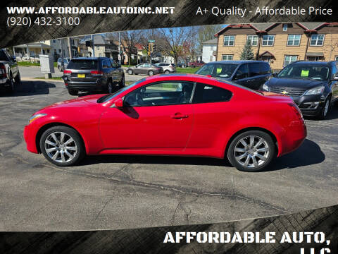 2009 Infiniti G37 Coupe for sale at AFFORDABLE AUTO, LLC in Green Bay WI