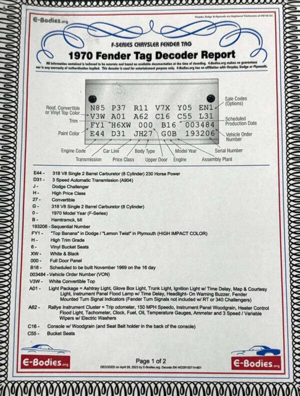 1970 Dodge Challenger