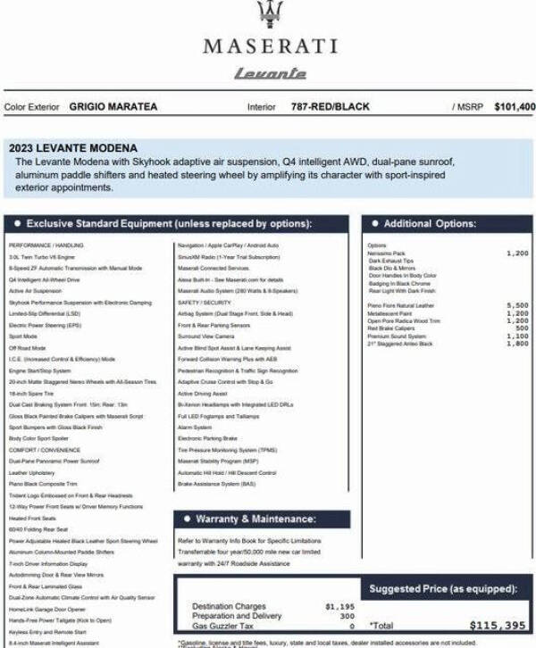 2022 Maserati Levante Modena