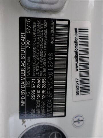 2016 Mercedes-Benz S-Class S 550 4MATIC