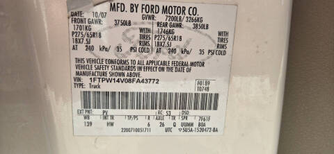 2008 Ford F-150 Lariat