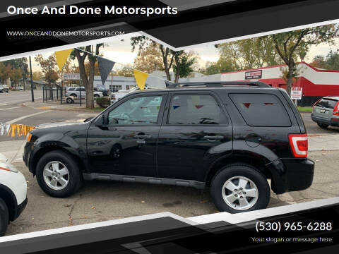 2011 Ford Escape for sale at Once and Done Motorsports in Chico CA