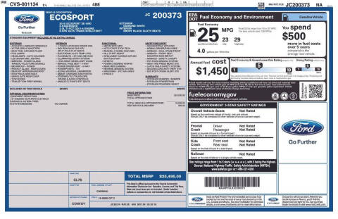 2018 Ford EcoSport SE