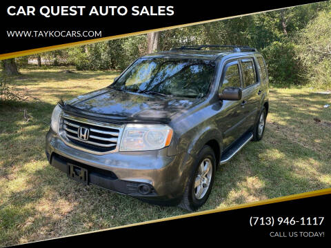 2012 Honda Pilot for sale at CAR QUEST AUTO SALES in Houston TX