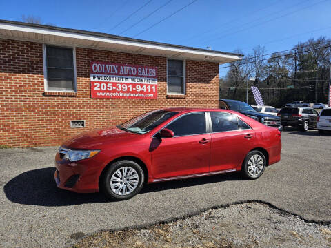 2012 Toyota Camry for sale at Colvin Auto Sales in Tuscaloosa AL