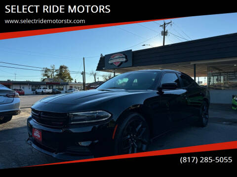 2019 Dodge Charger for sale at SELECT RIDE MOTORS in Arlington TX