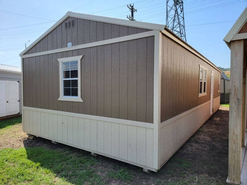 2023 Burnett Affordable Buildings 16x36 Utility Wood Shed for sale at Lakeside Auto RV & Outdoors in Cleveland OK