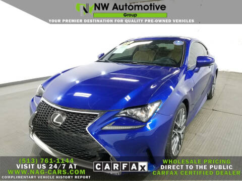 2015 Lexus RC 350 for sale at NW Automotive Group in Cincinnati OH