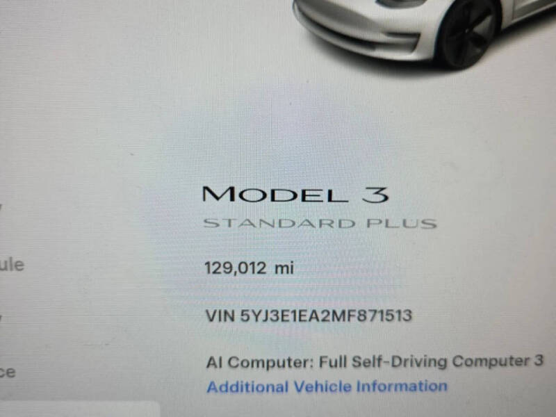 2021 Tesla Model 3 Standard Range Plus
