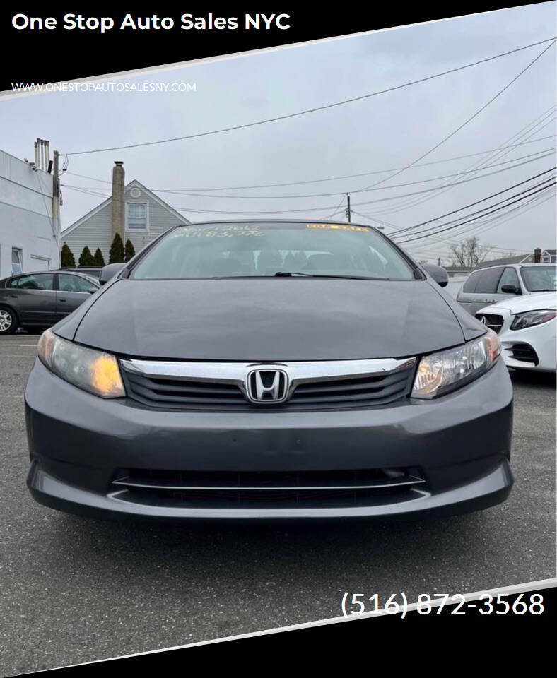 2012 Honda Civic for sale at One Stop Auto Sales NYC in Valley Stream, NY