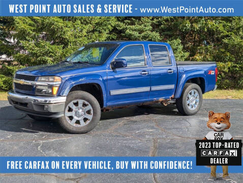 2012 Chevrolet Colorado for sale at West Point Auto Sales & Service in Mattawan MI