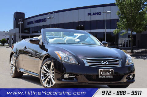 2012 Infiniti G37 Convertible for sale at HILINE MOTORS in Plano TX