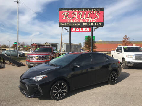 2019 Toyota Corolla for sale at RAUL'S TRUCK & AUTO SALES, INC in Oklahoma City OK