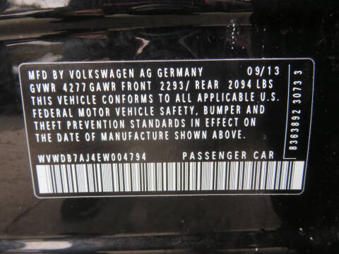 2014 Volkswagen Golf 2.5L PZEV