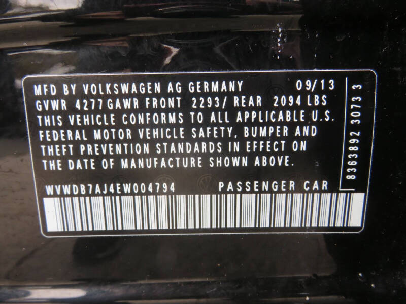 2014 Volkswagen Golf 2.5L PZEV