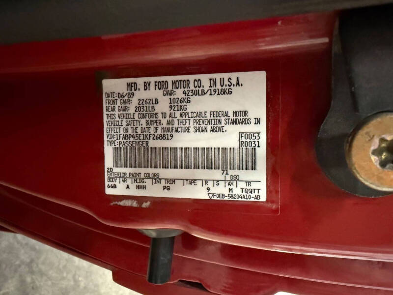 1989 Ford Mustang GT