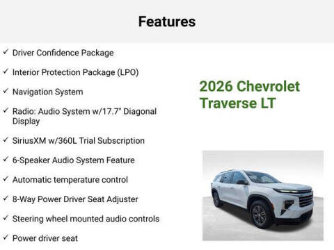 2026 Chevrolet Traverse LT