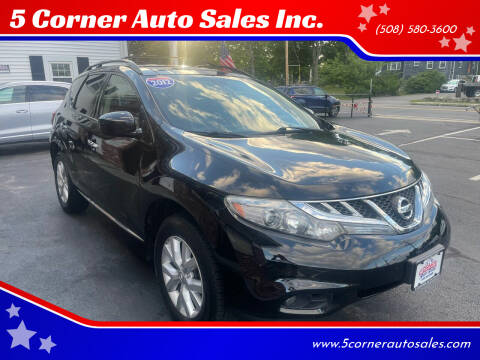 2012 Nissan Murano for sale at 5 Corner Auto Sales Inc. in Brockton MA