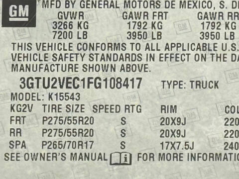 2015 GMC Sierra 1500
