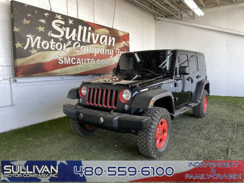 2016 Jeep Wrangler Unlimited for sale at SULLIVAN MOTOR COMPANY INC. in Mesa AZ