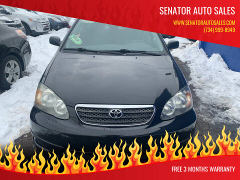 2007 Toyota Corolla for sale at Senator Auto Sales in Wayne MI