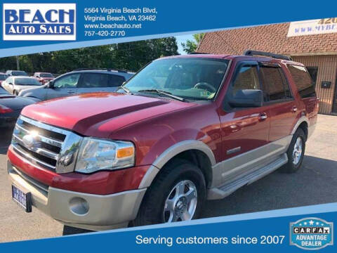 2007 Ford Expedition for sale at Beach Auto Sales in Virginia Beach VA