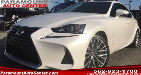 2017 Lexus IS 200t for sale at PARAMOUNT AUTO CENTER in Downey CA