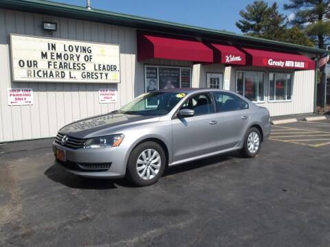 2013 Volkswagen Passat for sale at GRESTY AUTO SALES in Loves Park IL