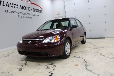 2002 Honda Civic for sale at Atlanta Motorsports in Roswell GA
