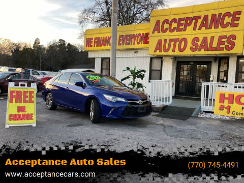 2015 Toyota Camry for sale at Acceptance Auto Sales in Lithia Springs GA