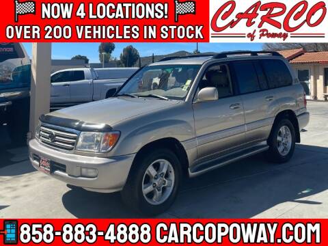 2003 Toyota Land Cruiser for sale at CARCO SALES & FINANCE - CARCO OF POWAY in Poway CA