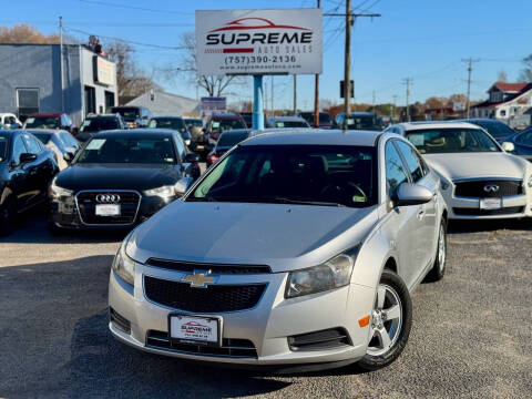 2014 Chevrolet Cruze for sale at Supreme Auto Sales in Chesapeake VA