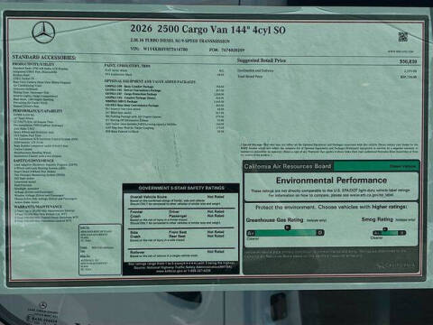 2026 Mercedes-Benz Sprinter 2500