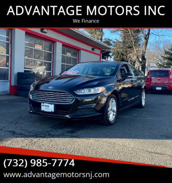 2015 Ford Fusion for sale at ADVANTAGE MOTORS INC in Edison NJ