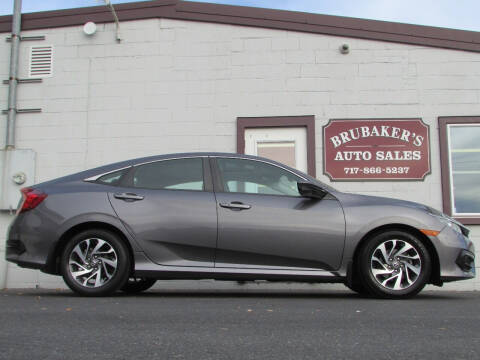 2017 Honda Civic for sale at Brubakers Auto Sales in Myerstown PA