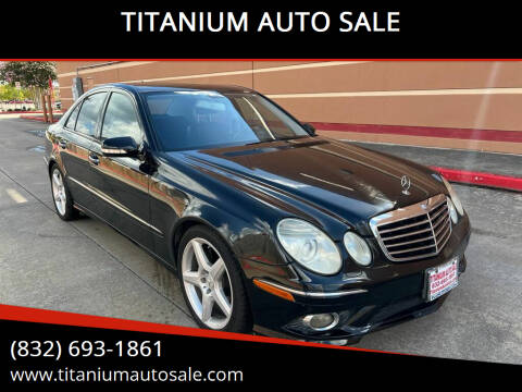 2009 Mercedes-Benz E-Class for sale at TITANIUM AUTO SALE in Houston TX