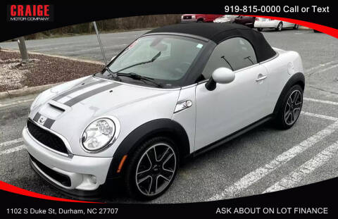 2014 MINI Roadster for sale at CRAIGE MOTOR CO in Durham NC