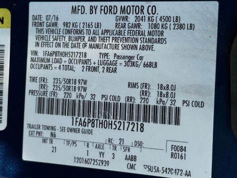 2017 Ford Mustang EcoBoost