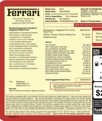 2018 Ferrari 488 Spider