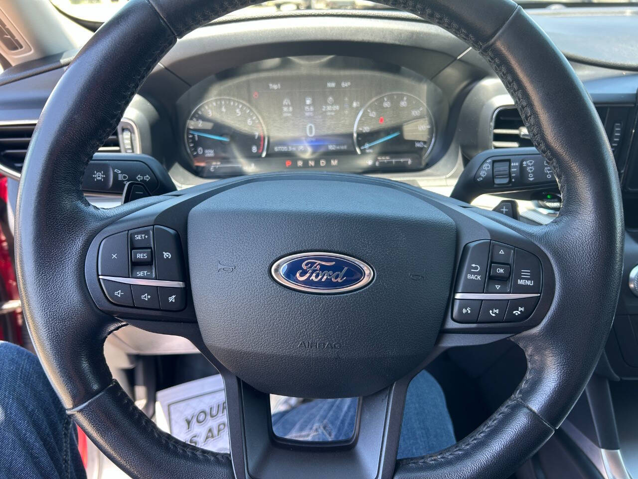 Red 2020 Ford Explorer XLT AWD XLT 4dr SUV 14