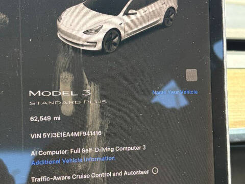 2021 Tesla Model 3 Standard Range Plus