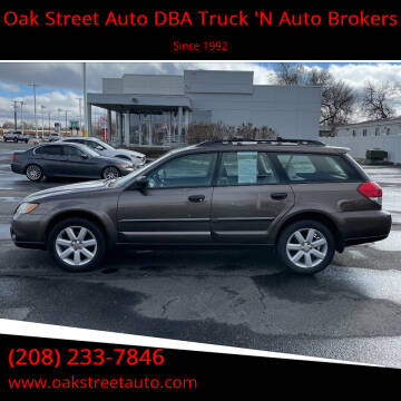 2009 Subaru Outback for sale at Oak Street Auto DBA Truck 'N Auto Brokers in Pocatello ID