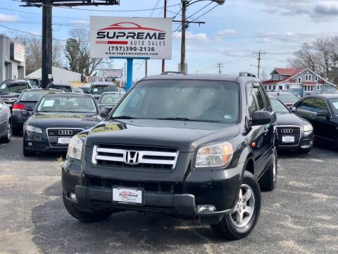 2007 Honda Pilot for sale at Supreme Auto Sales in Chesapeake VA