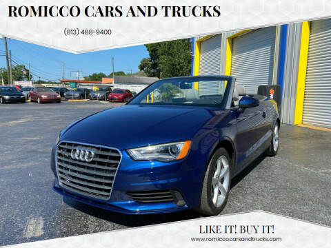 2015 Audi A3 for sale at RoMicco Cars and Trucks in Tampa FL