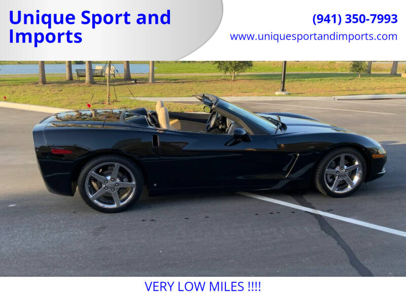 2006 Chevrolet Corvette for sale at Unique Sport and Imports in Sarasota FL