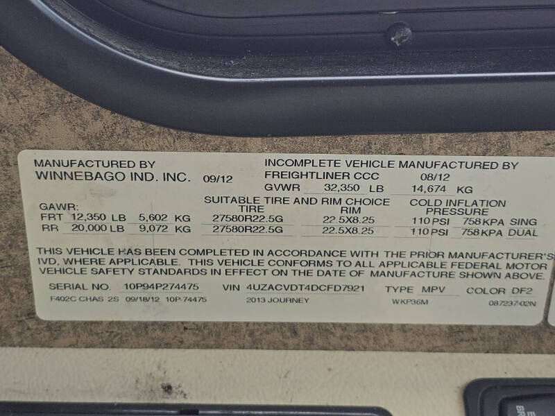 2013 Winnebago Journey